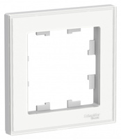 Schneider Electric ATLAS DESIGN Art 1-постовая РАМКА, БЕЛЫЙ ATN200101