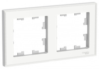 Schneider Electric ATLAS DESIGN Art 2-постовая РАМКА, БЕЛЫЙ ATN200102