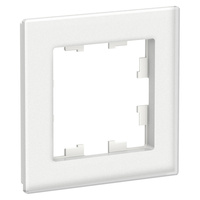 Schneider electric ATLAS DESIGN NATURE 1-постовая РАМКА, МАТОВОЕ ОРГАНИЧЕСКОЕ СТЕКЛО БЕЛЫЙ ATN330101