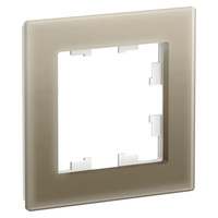 Schneider electric ATLAS DESIGN NATURE 1-постовая РАМКА, ОРГАНИЧЕСКОЕ СТЕКЛО ШАМПАНЬ ATN320501