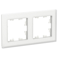 Schneider electric ATLAS DESIGN NATURE 2-постовая РАМКА, МАТОВОЕ ОРГАНИЧЕСКОЕ СТЕКЛО БЕЛЫЙ ATN330102
