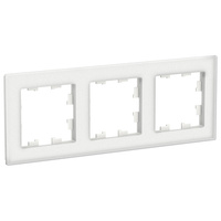Schneider electric ATLAS DESIGN NATURE 3-постовая РАМКА, МАТОВОЕ ОРГАНИЧЕСКОЕ СТЕКЛО БЕЛЫЙ ATN330103