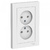Schneider Electric ATLAS DESIGN РОЗЕТКА двойная без заземления,16А, в сборе, БЕЛЫЙ ATN000120 Schneider Electric ATLAS DESIGN РОЗЕТКА двойная без заземления,16А, в сборе, БЕЛЫЙ ATN000120
