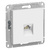 Schneider electric ATLAS DESIGN РОЗЕТКА компьютерная RJ45, кат. 6A, механизм, БЕЛЫЙ ATN000186