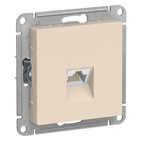 Schneider electric ATLASDESIGN РОЗЕТКА компьютерная RJ45, кат. 6A, механизм, БЕЖЕВЫЙ ATN000286