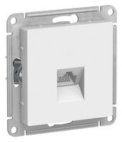 Schneider Electric ATLAS DESIGN РОЗЕТКА компьютерная RJ45, механизм, БЕЛЫЙ ATN000183