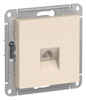 Schneider Electric ATLAS DESIGN РОЗЕТКА телефонная RJ11, механизм, БЕЖЕВЫЙ ATN000281