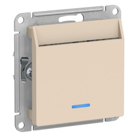 Schneider electric ATLASDESIGN ВЫКЛЮЧАТЕЛЬ карточный 10А, без задержки времени, механизм, БЕЖЕВЫЙ ATN000267