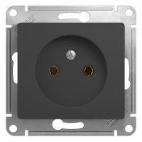 Schneider electric GLOSSA РОЗЕТКА без заземления, 16А, механизм, АНТРАЦИТ GSL000741