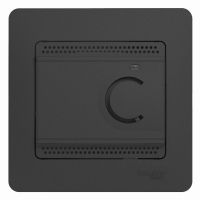 Schneider electric GLOSSA ТЕРМОСТАТ электр.теплого пола с датчиком,от+5до+50°C,10A,в сборе,АНТРАЦИТ GSL000738