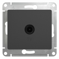 Schneider electric GLOSSA TV РОЗЕТКА оконечная 1DB, механизм, АНТРАЦИТ GSL000791
