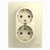 Schneider GLOSSA розетка 2-я с/з крем в сборе GSL000224 Schneider GLOSSA розетка 2-я с/з крем в сборе GSL000224