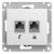 Schneider GLOSSA розетка Компьютер CAT5 + TF белая механизм GSL000185 Schneider GLOSSA розетка Компьютер CAT5 + TF белая механизм GSL000185