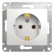Schneider GLOSSA розетка с/з белая механизм GSL000143