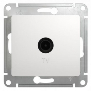 Schneider GLOSSA розетка TV проходная 4дб. белая механизм GSL000192