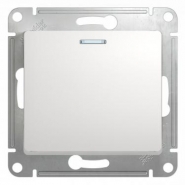 Schneider GLOSSA выключатель 1кл. с подсв. белый механизм GSL000113