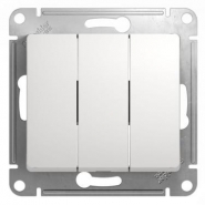 Schneider GLOSSA выключатель 3кл. белый механизм GSL000131