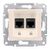 Schneider SEDNA розетка Компьютер + Компьютер крем SDN4400147 Schneider SEDNA розетка Компьютер + Компьютер крем SDN4400147