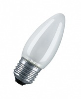 Osram лампа накаливания Е27 25W свеча матовая