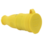 T-Plast штепсель каучуковый с заземлением IP44 желтый 31.01.304.0700