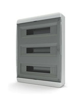 Tekfor бокс навесной 54 мод. IP41, прозрачная черная дверца BNK 40-54-1