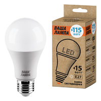 WOLTA Лампа светодиодная LED 25S60BL15E27-P 4000K холодный свет